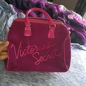 Vintage Victoria Secret Bowler bag in Magenta